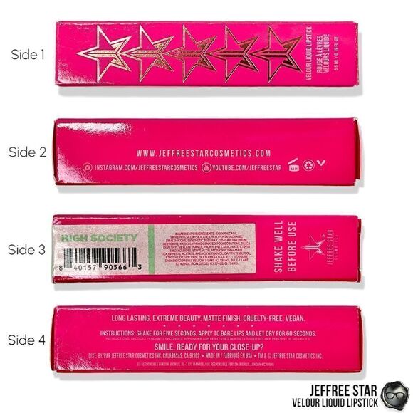 JEFFREE STAR VELOUR LIQUID LIPSTICK IN HIGH SOCIETY PASTEL MINT GREEN LIPCOLOR - Picture 5 of 15